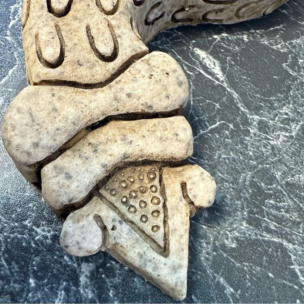 Vintage Aztec Serpent Statue Made Of Resin